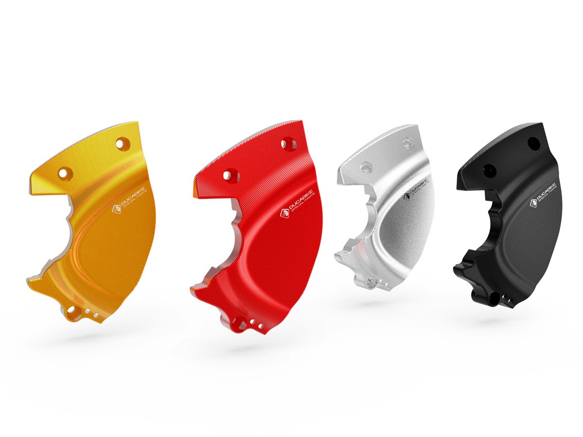 DBK Special Parts (Ducabike) Billet Sprocket Cover for Ducati Hypermotard 950, Scrambler 1100 / 800 (2019+), Monster 937, and DesertX DBK Special Parts (Ducabike) Billet Sprocket Cover for Ducati Hypermotard 950, Scrambler 1100 / 800 (2019+), Monster 937, and DesertX